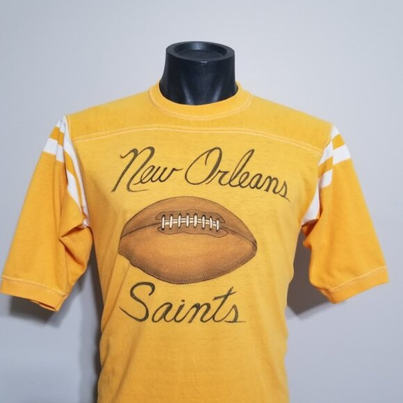 Vintage New Orleans Football Saints Pat Air Brushed Jersey Tee Shirt XL - Picture 2 of 13